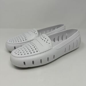 Floafers Women’s Bright White Posh Driver Slip-On Shoes Size 9M